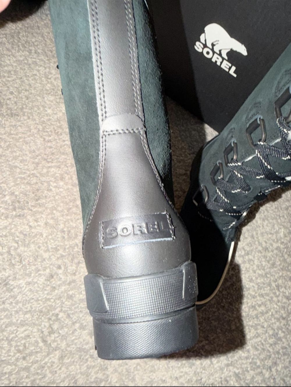 SOREL Tivoli IV Black Leather Waterproof Tall Boots - Picture 8 of 13
